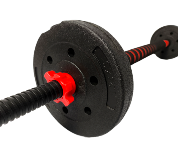 Набор композитных гантелей AMETIST 10 кг с соединительным грифом